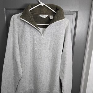 Orvis quarter zip fleece shirt